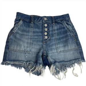 We the free bottom front denim shorts